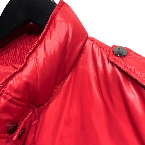 Add Red Down Filled Puffer Bomber Jacket - Picture 10 of 10